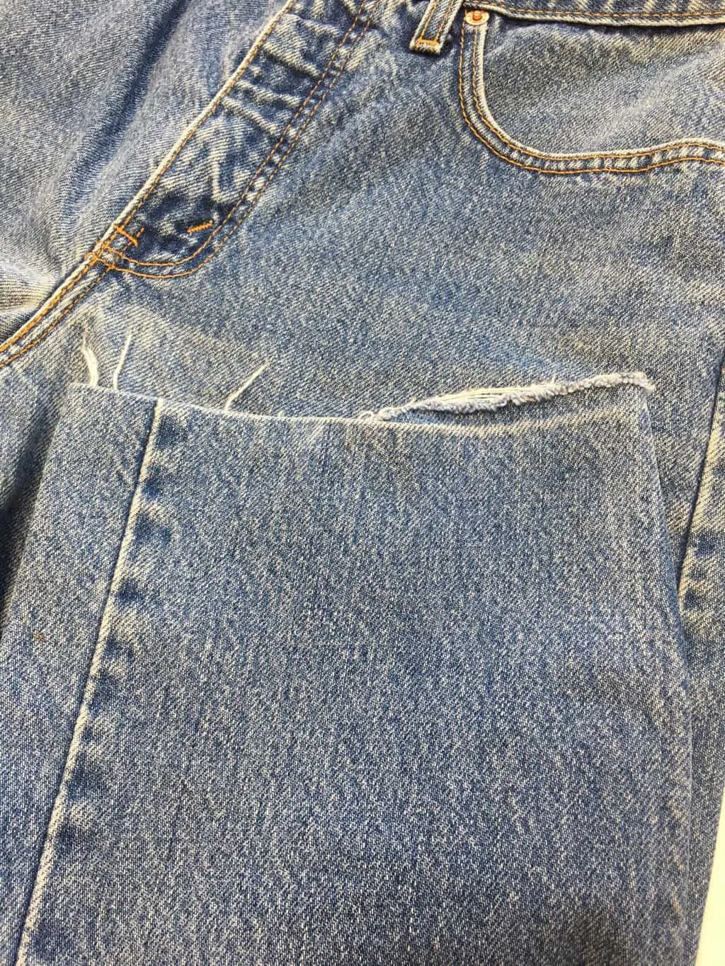 90s vintage Levis 615 02 jeans 28 x 28 blue stonewash UK made