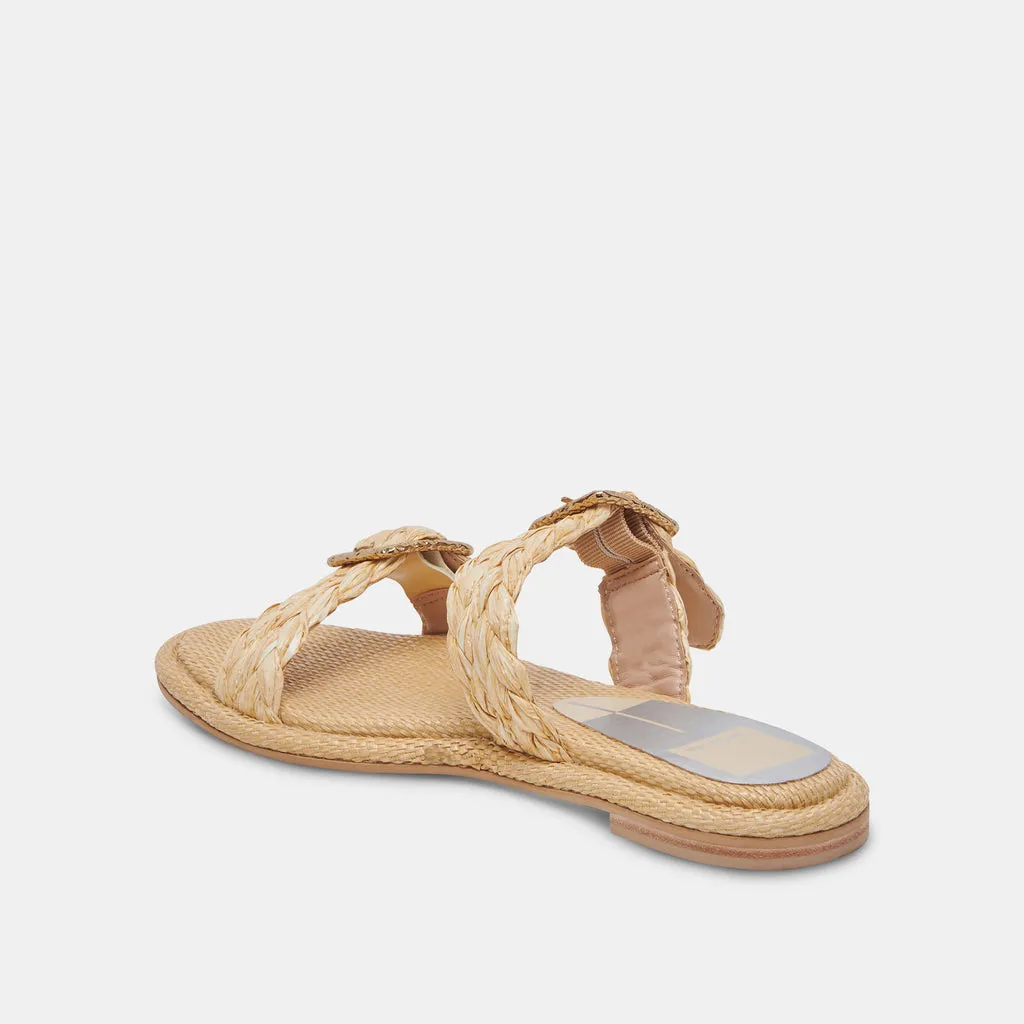 ALAINA SANDALS LT NATURAL RAFFIA– Dolce Vita 6967323590722