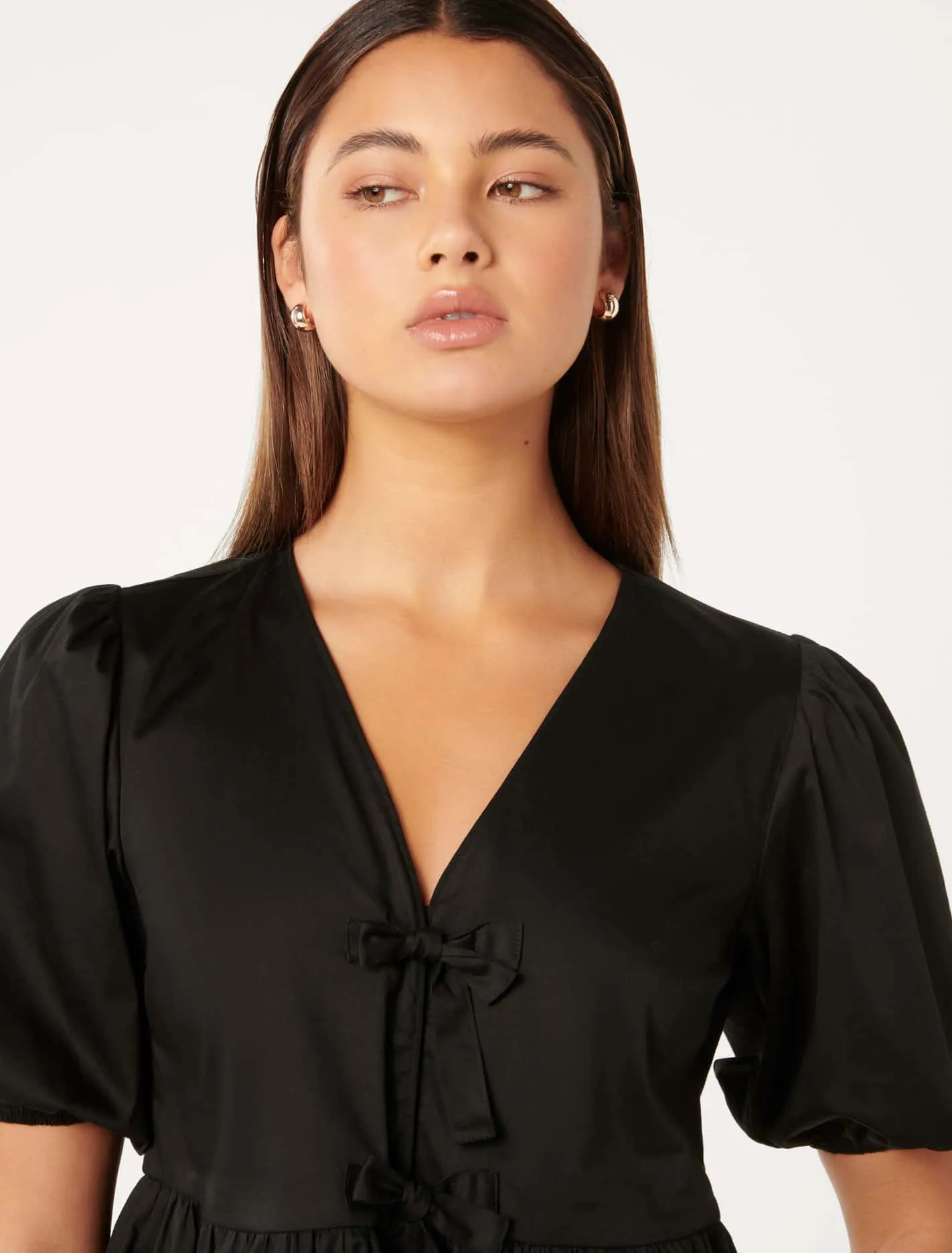 Arabelle Cotton Tie Front Blouse