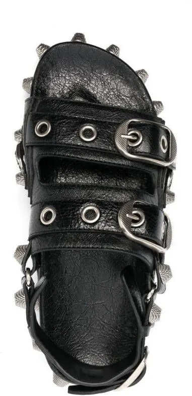 Balenciaga stud-embellishment open-toe sandals Black