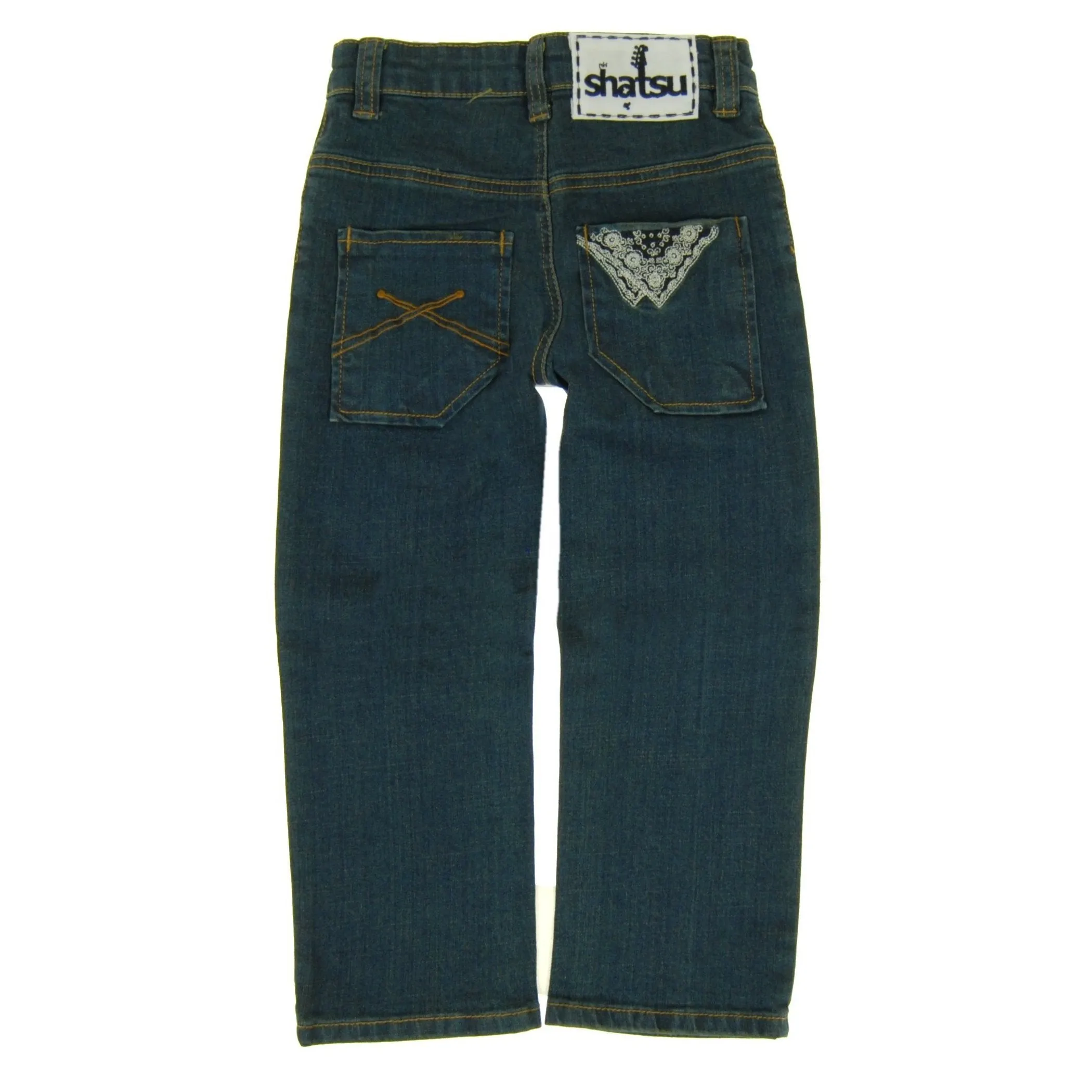 Biker Blue Denim Jeans by: Mini Shatsu