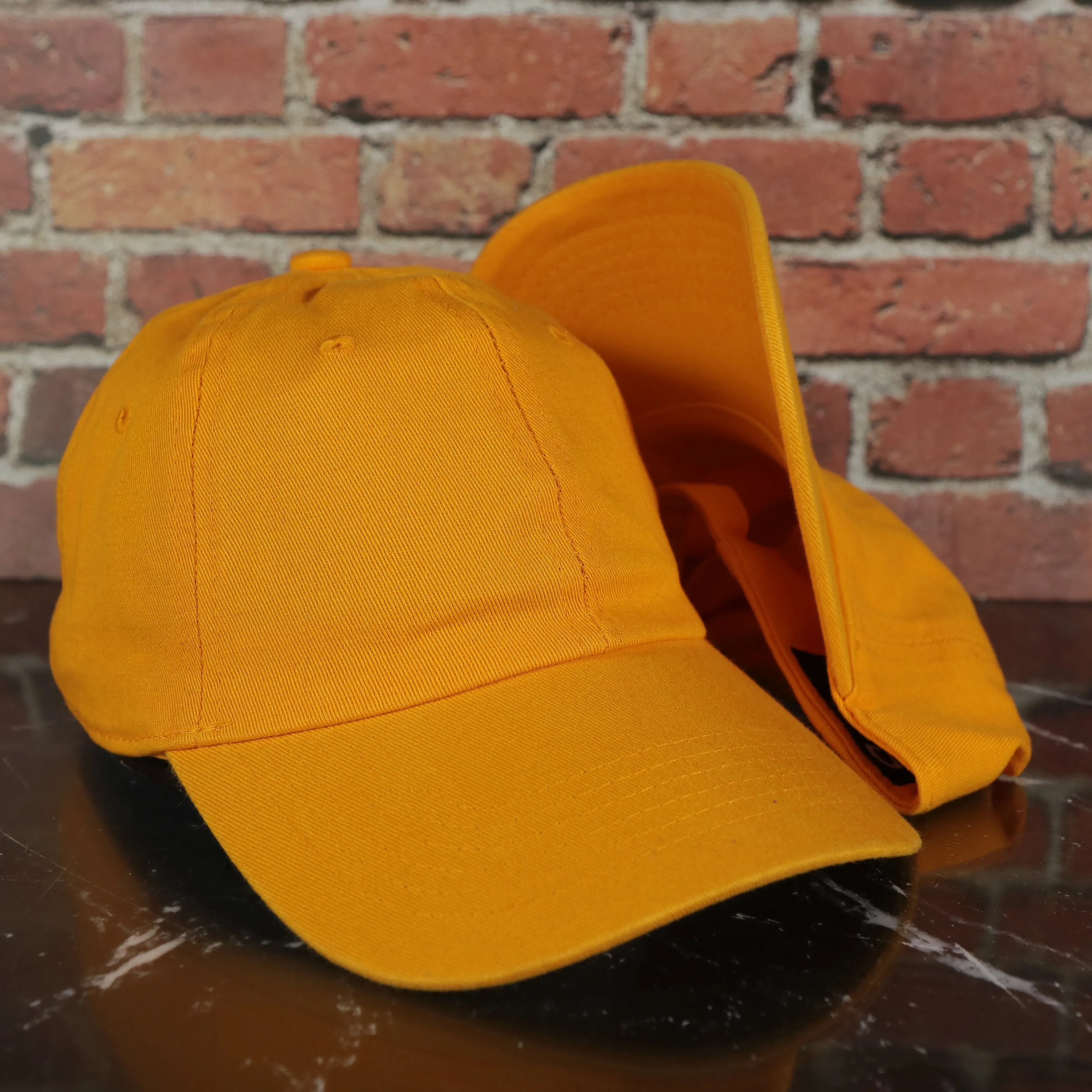 Blank Yellow Gold Adjustable Dad Hat