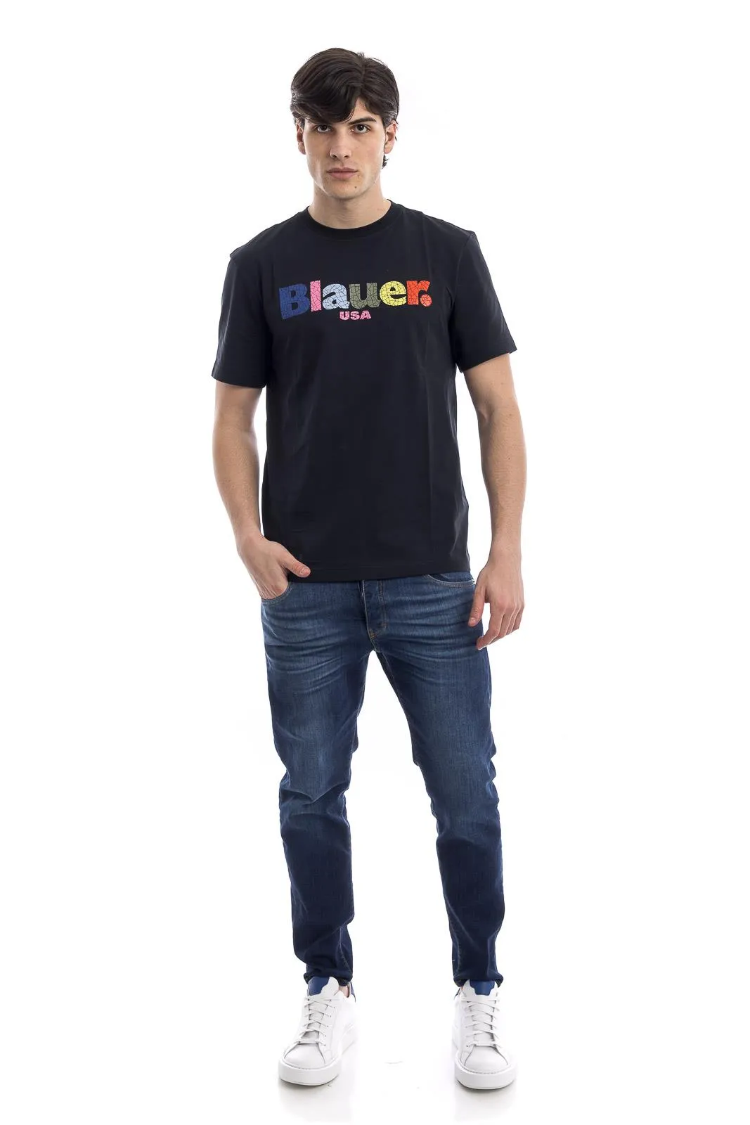 BLAUER -T-SHIRT UOMO LOGO BLAUER 23SBLUH02109 004547