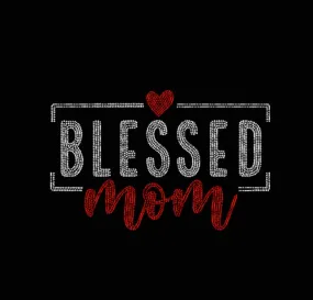 Blessed Mom Rhinestone Transfer