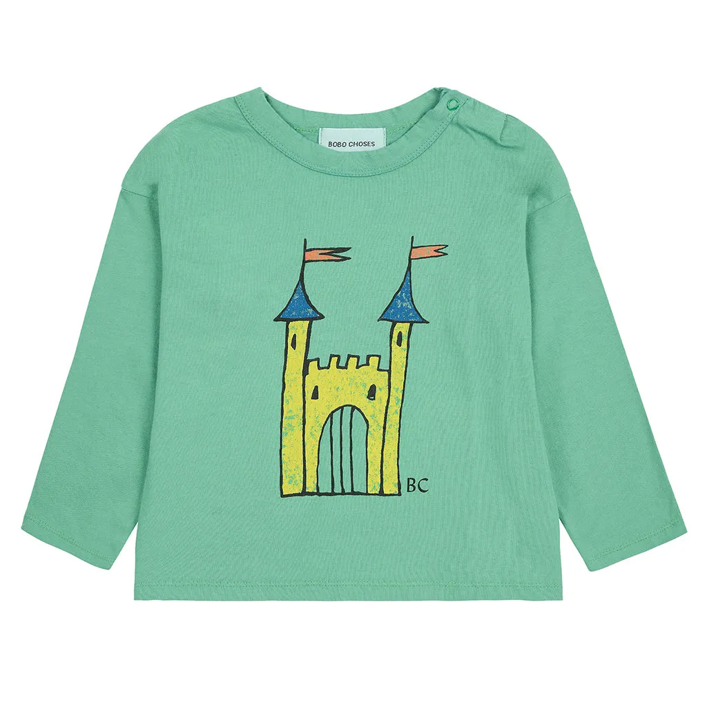 Bobo Choses Baby Faraway Castle T-shirt Green