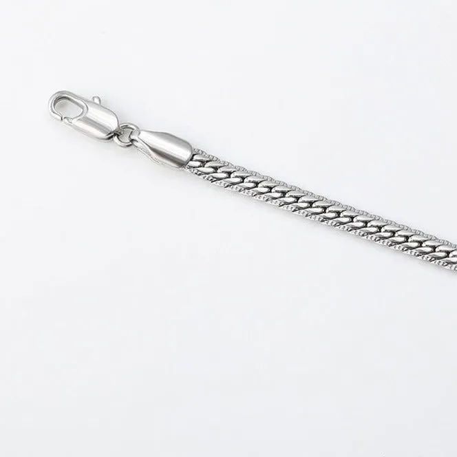 Bold Herringbone Chain Necklace