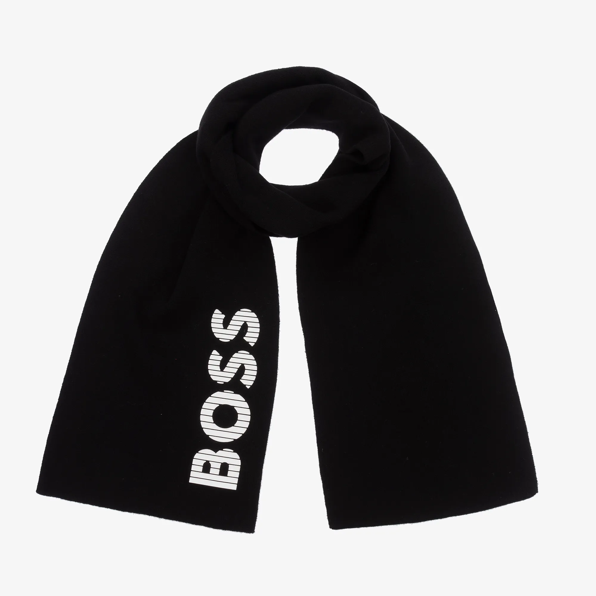 Boys Black Knitted Scarf