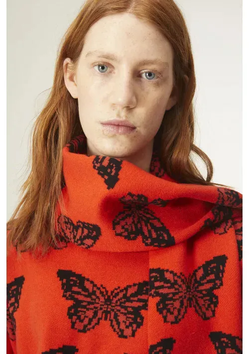 Butterfly Knit Scarf