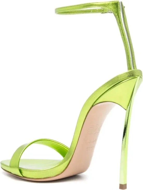 Casadei Blade Flash 140mm sandals Green