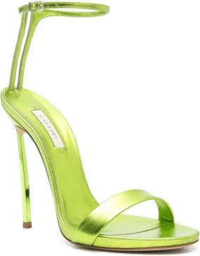 Casadei Blade Flash 140mm sandals Green