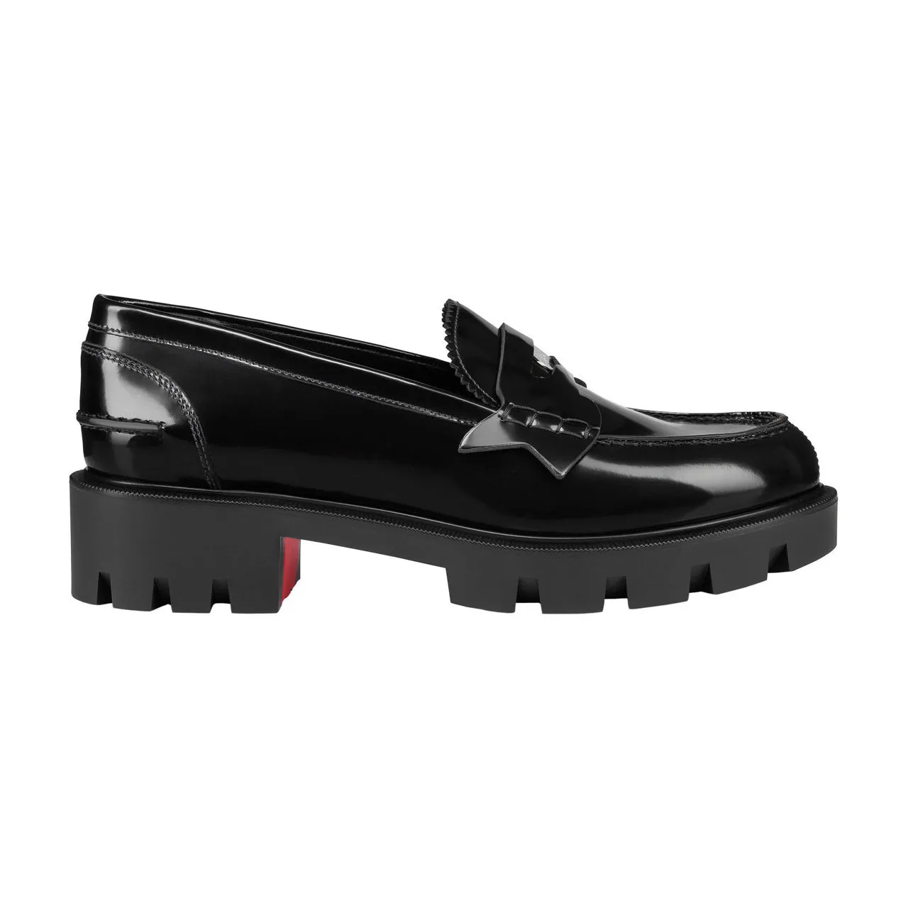 CHRISTIAN LOUBOUTIN Penny Lug Loafers - Red