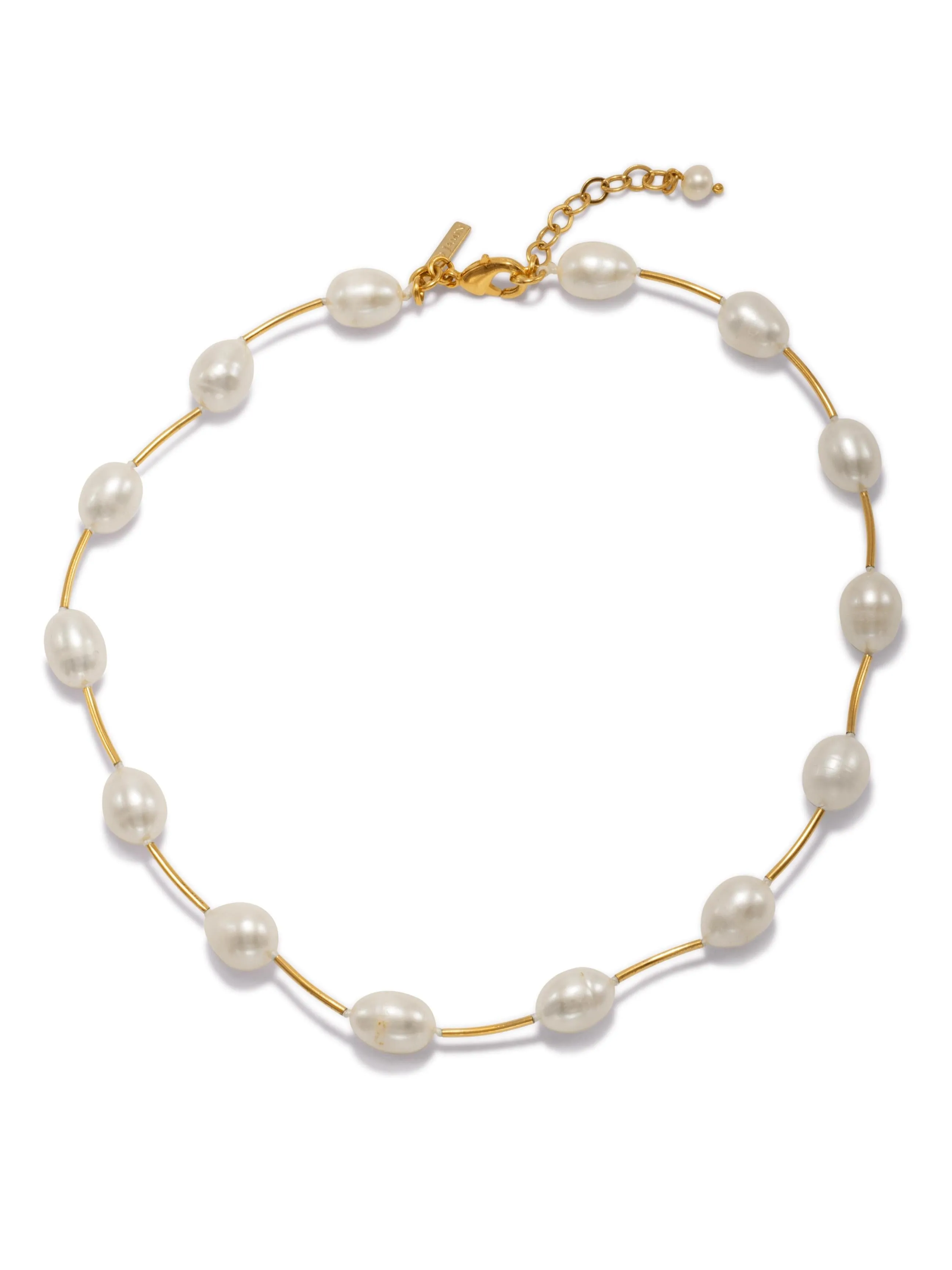 Claire Pearl and Gold Necklace