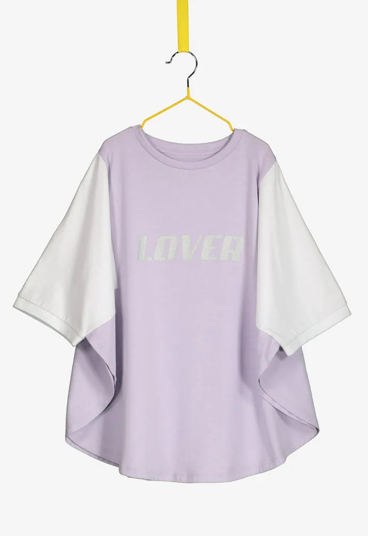 Colorblock Jersey Batwing T-Shirt