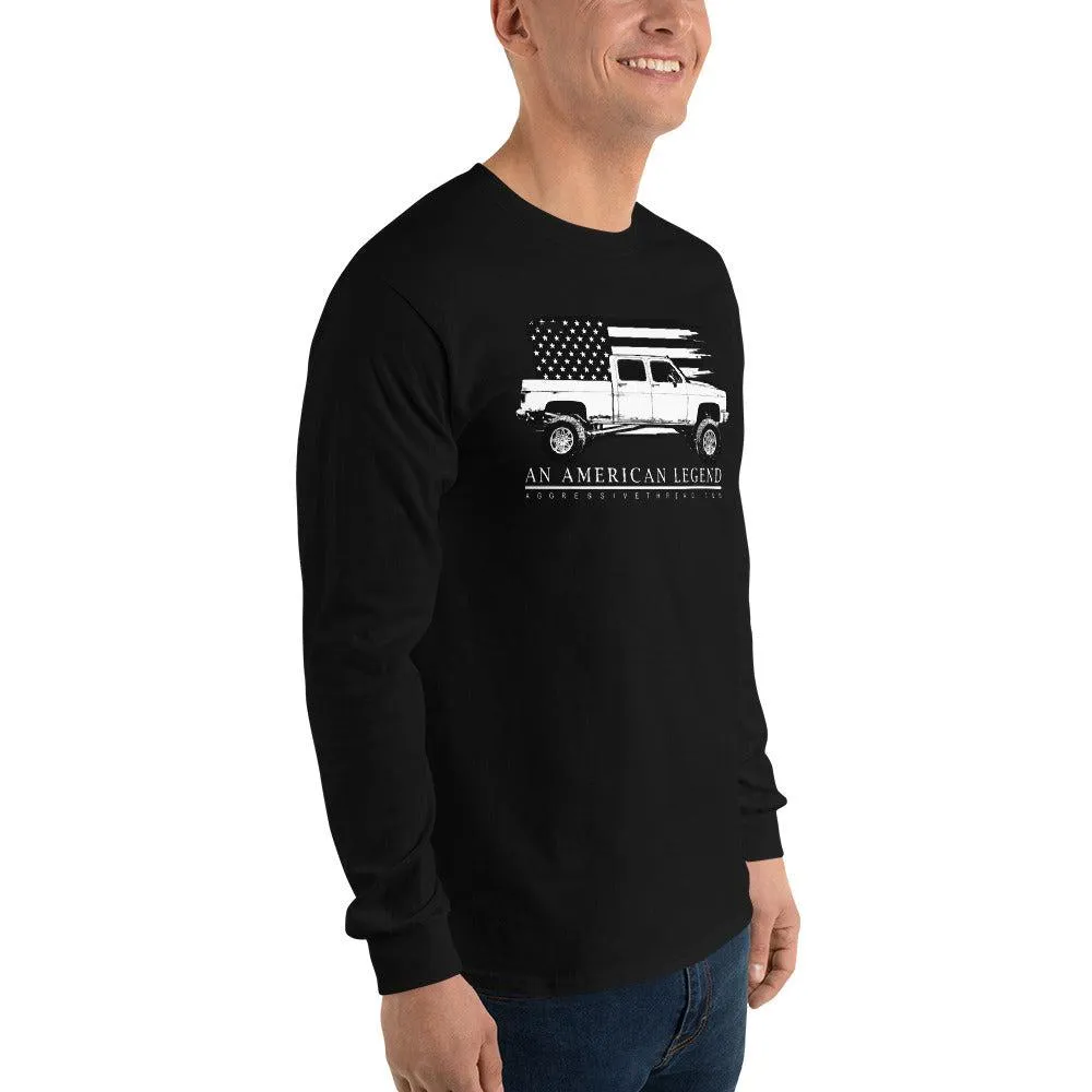 Crew Cab Square Body Truck Long Sleeve T-Shirt