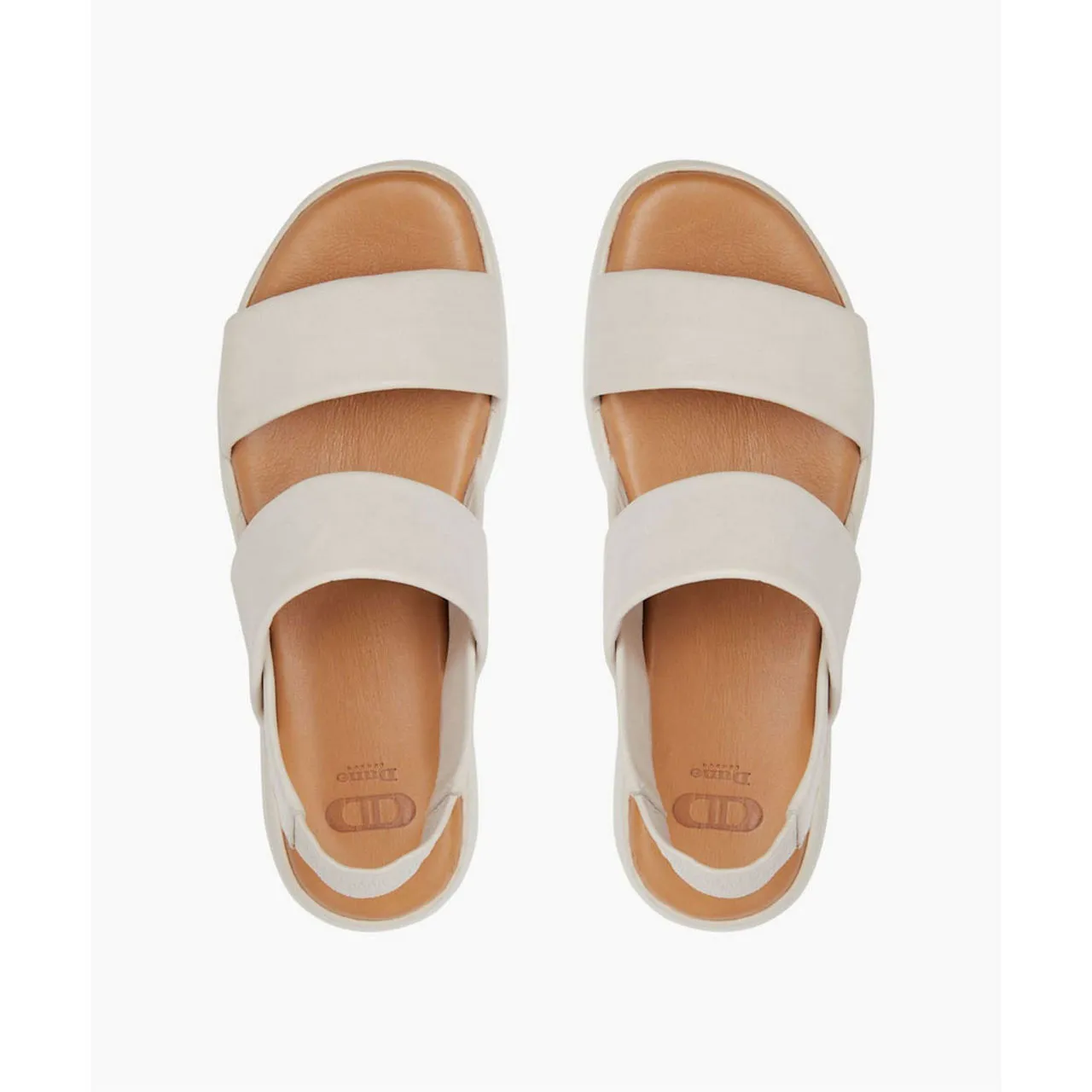 DUNE LONDON Location Padded Flatform Sandals - White