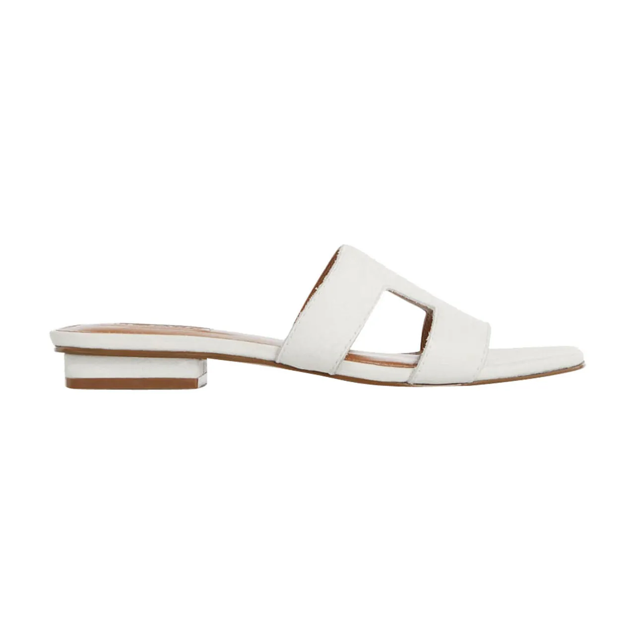 DUNE LONDON Loupe Smart Slider Sandals - White