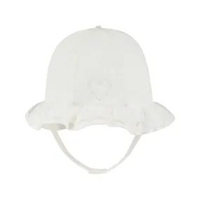 EMILE ET ROSE Florrie Woven Sun Hat - WHITE