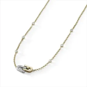 Furla Jewellery - Two Tone Crystal Double Arch Necklace