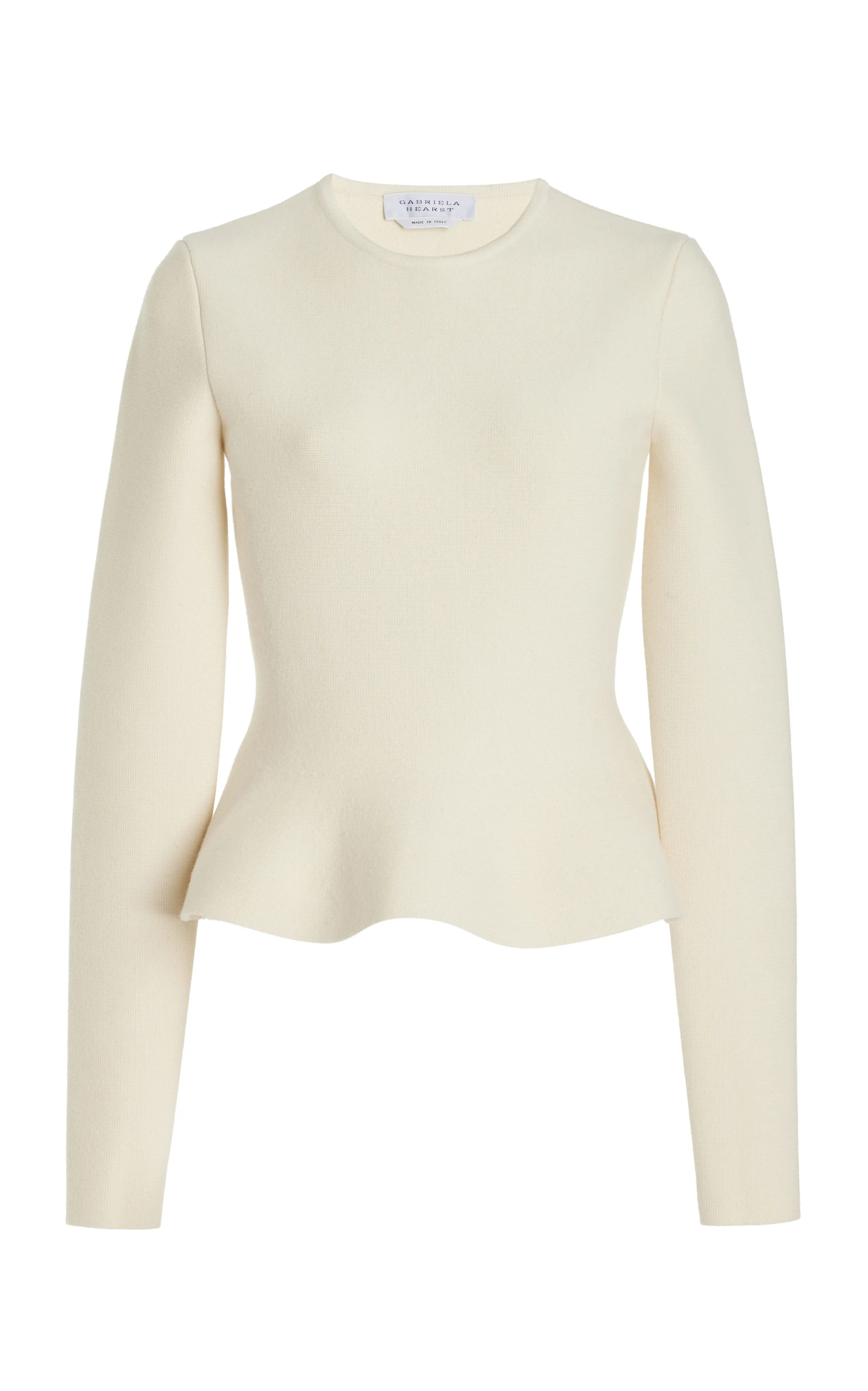 Gabriela Hearst Hegel Wool Peplum Sweater