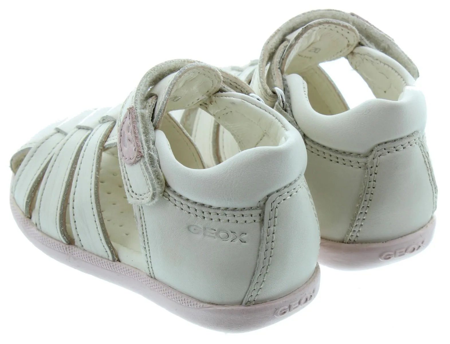 GEOX Toddlers Macchia Closed Sandals In Ivory