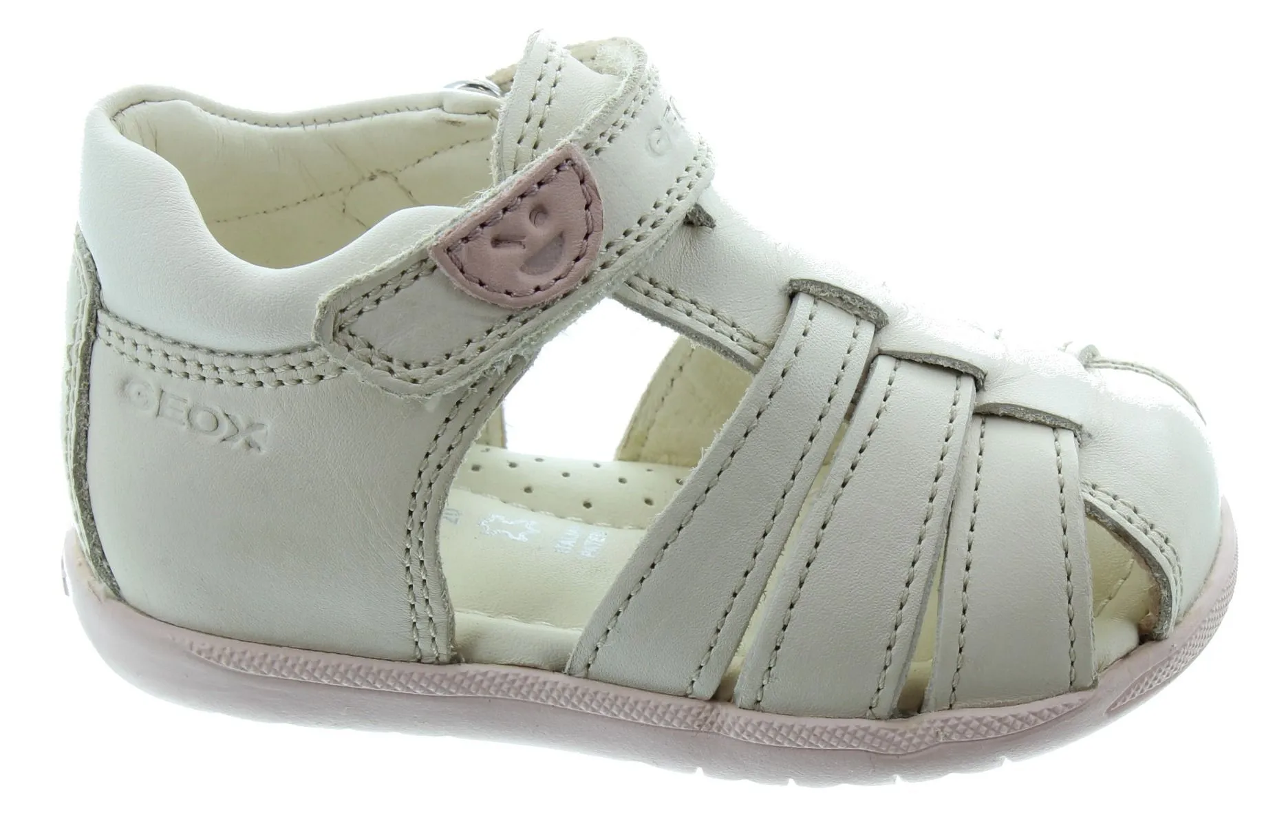 GEOX Toddlers Macchia Closed Sandals In Ivory