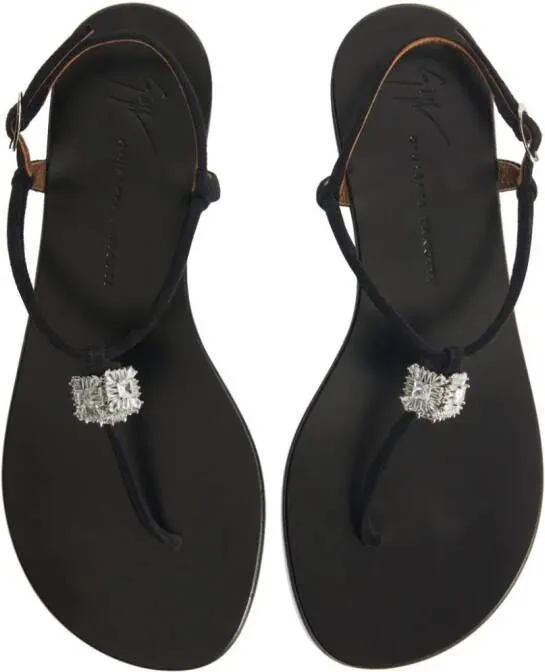 Giuseppe Zanotti Maryland crystal-embellished sandals Black