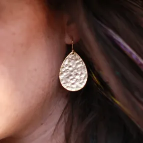 Hammered Egg Earrings