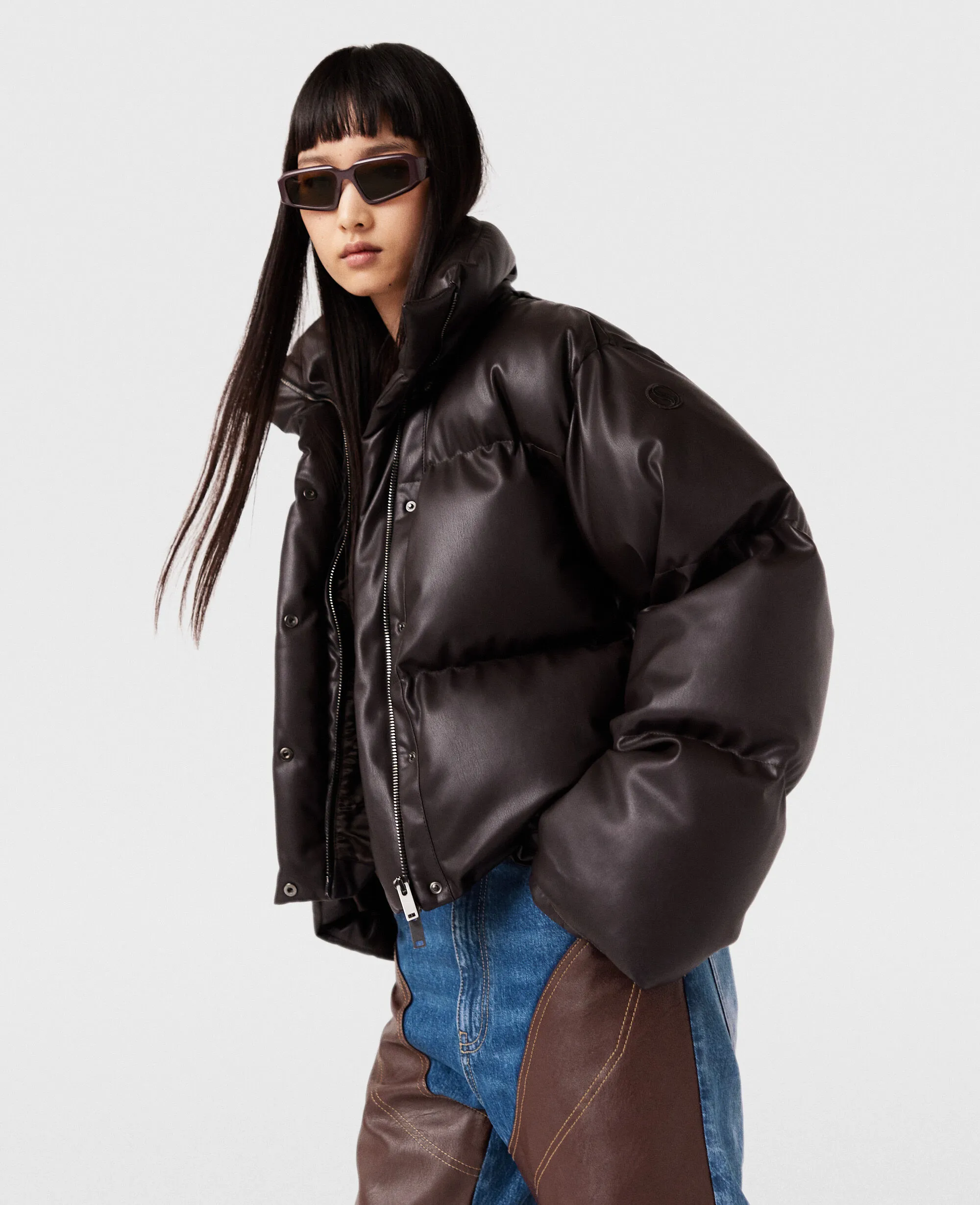 Hooded Alter Mat Puffer Jacket