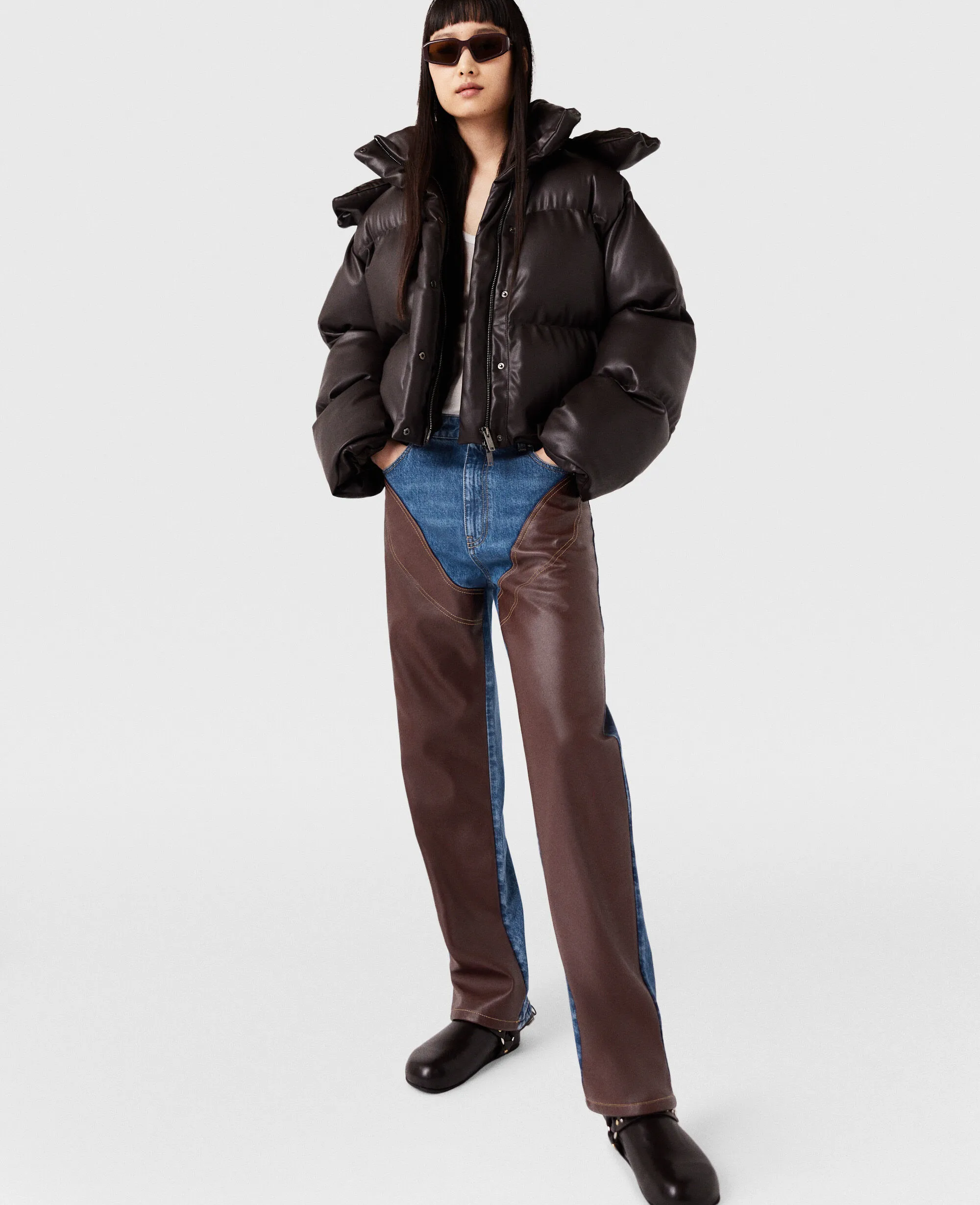 Hooded Alter Mat Puffer Jacket