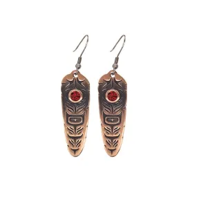 Indigenous Art Sacred Feather Earrings