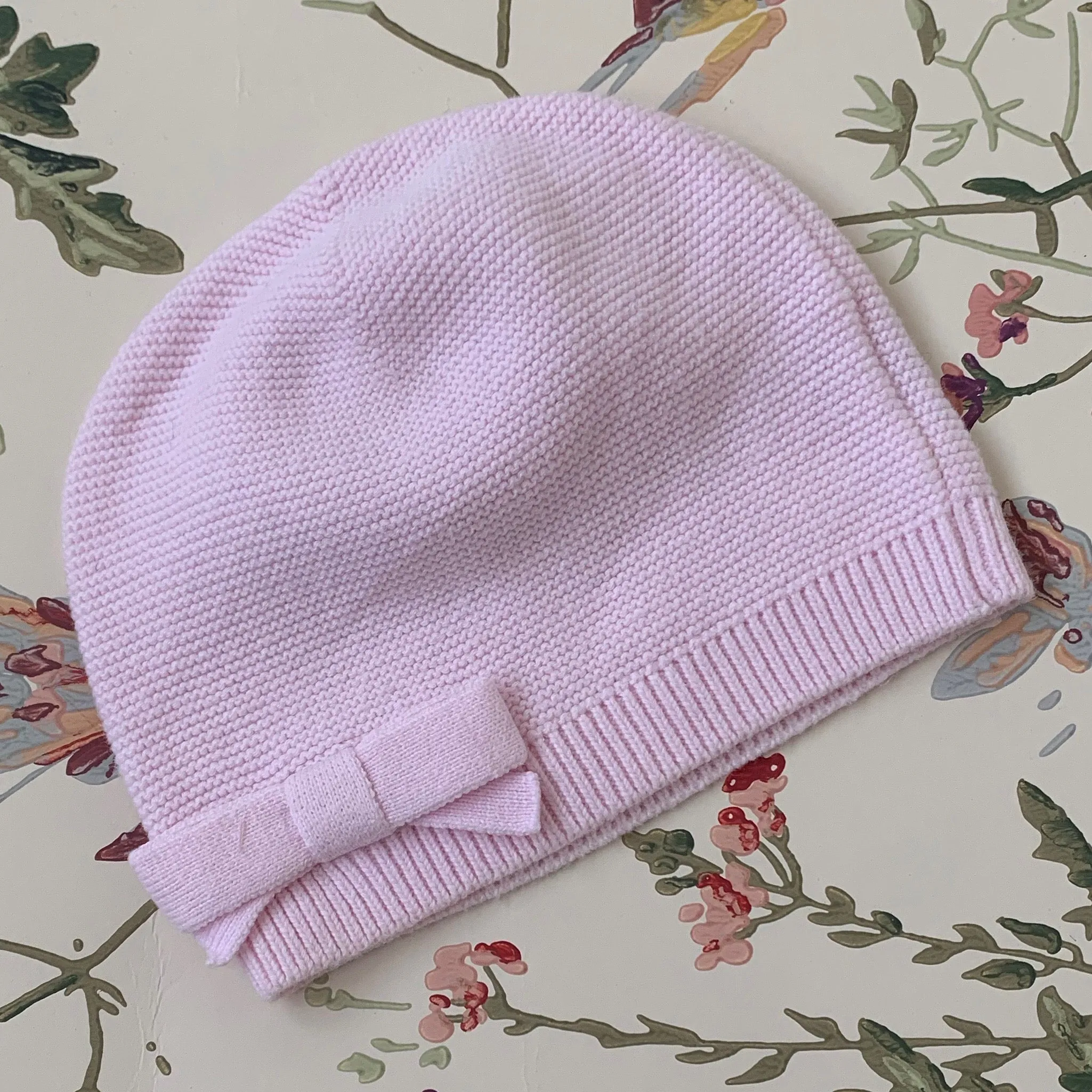 Jacadi Pale Pink Cotton Hat: 6 Months