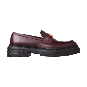 JIMMY CHOO Marlow Diamond Loafers - Red