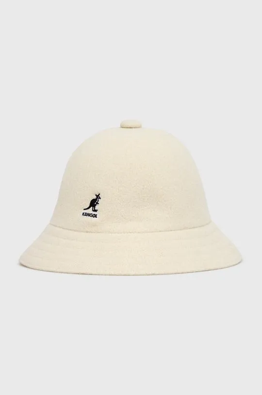 Kangol wool hat beige color