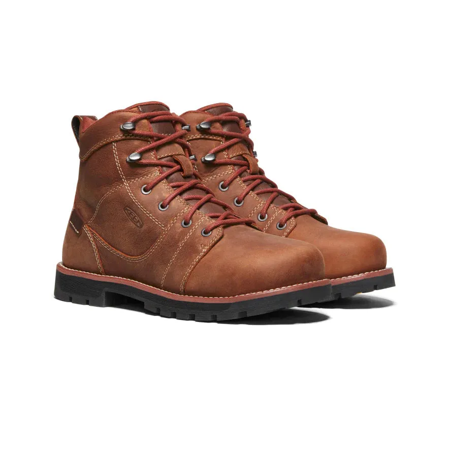 Keen Women's Seattle 6 Waterproof Boot (Aluminum Toe) 9M Gingerbread/Black