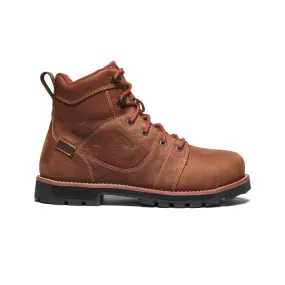 Keen Women's Seattle 6 Waterproof Boot (Aluminum Toe) 9M Gingerbread/Black