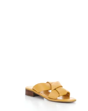 KNICK MUSTARD Round Toe Sandals