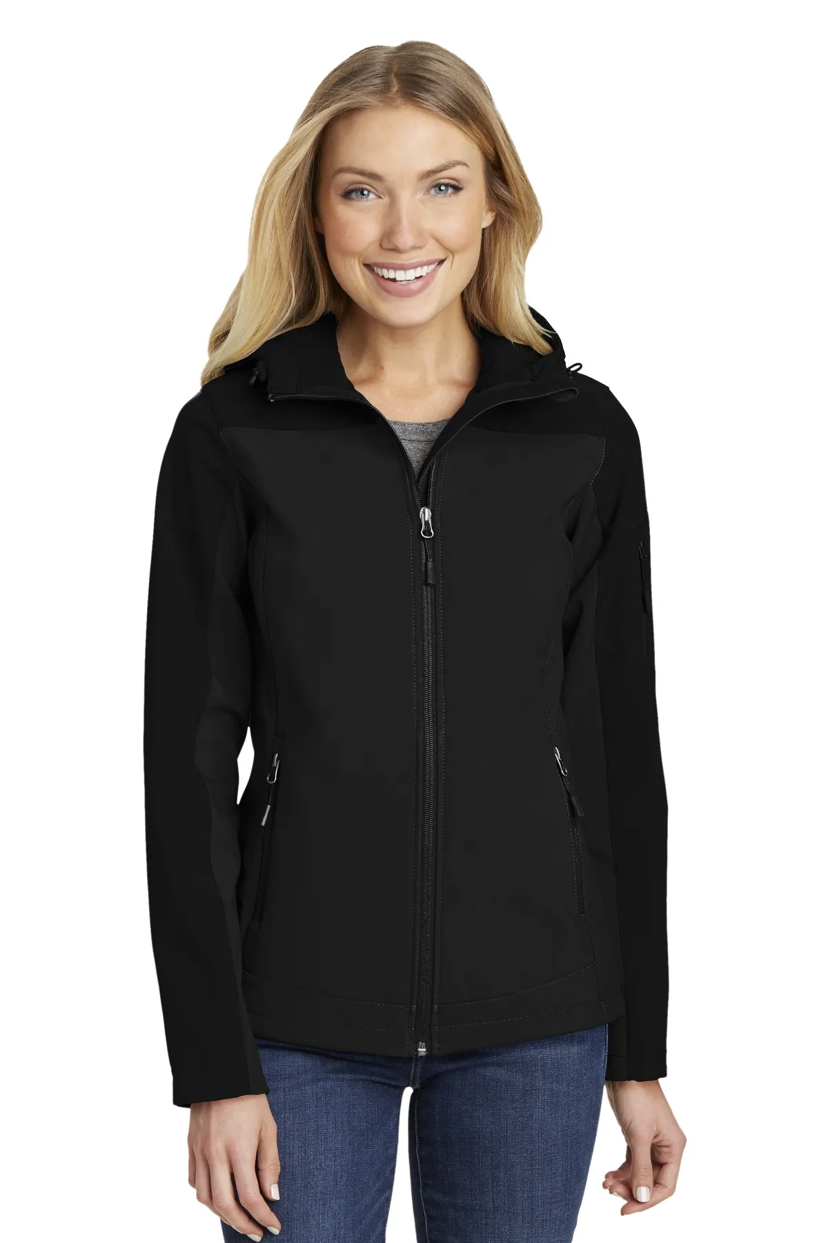 L335 Port Authority Ladies Hooded Core Soft Shell Jacket SKU: L335