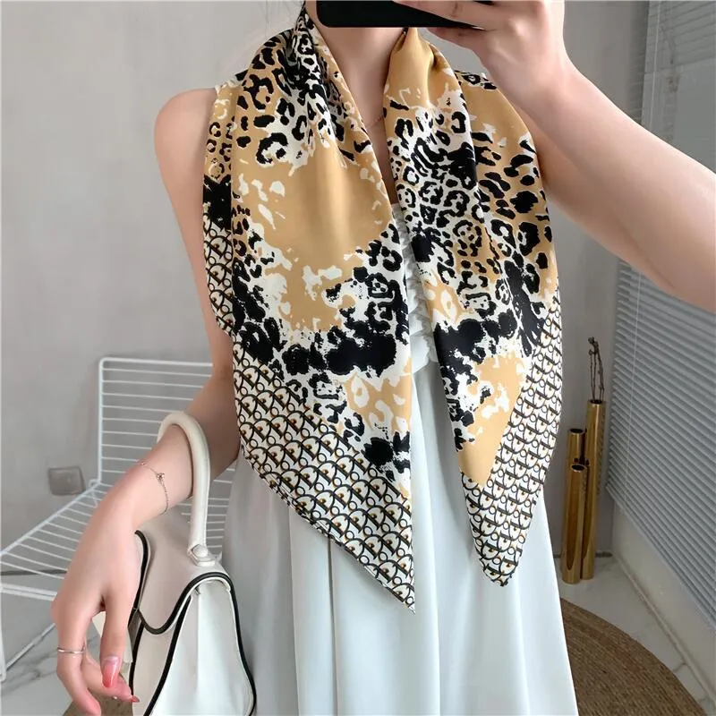 Leopard Twill Scarf