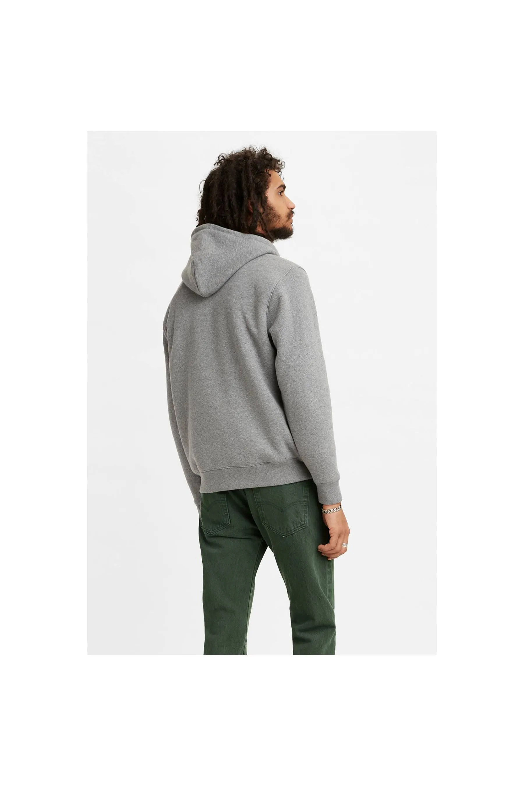 Levi's ® Sherpa Lined Zip Up Medium Grey Heather Grey Men Hoodies