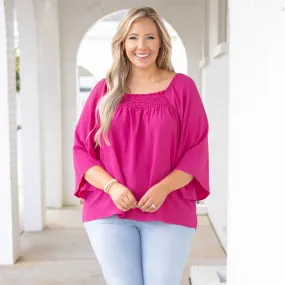 Lush Embrace Top, Fuchsia