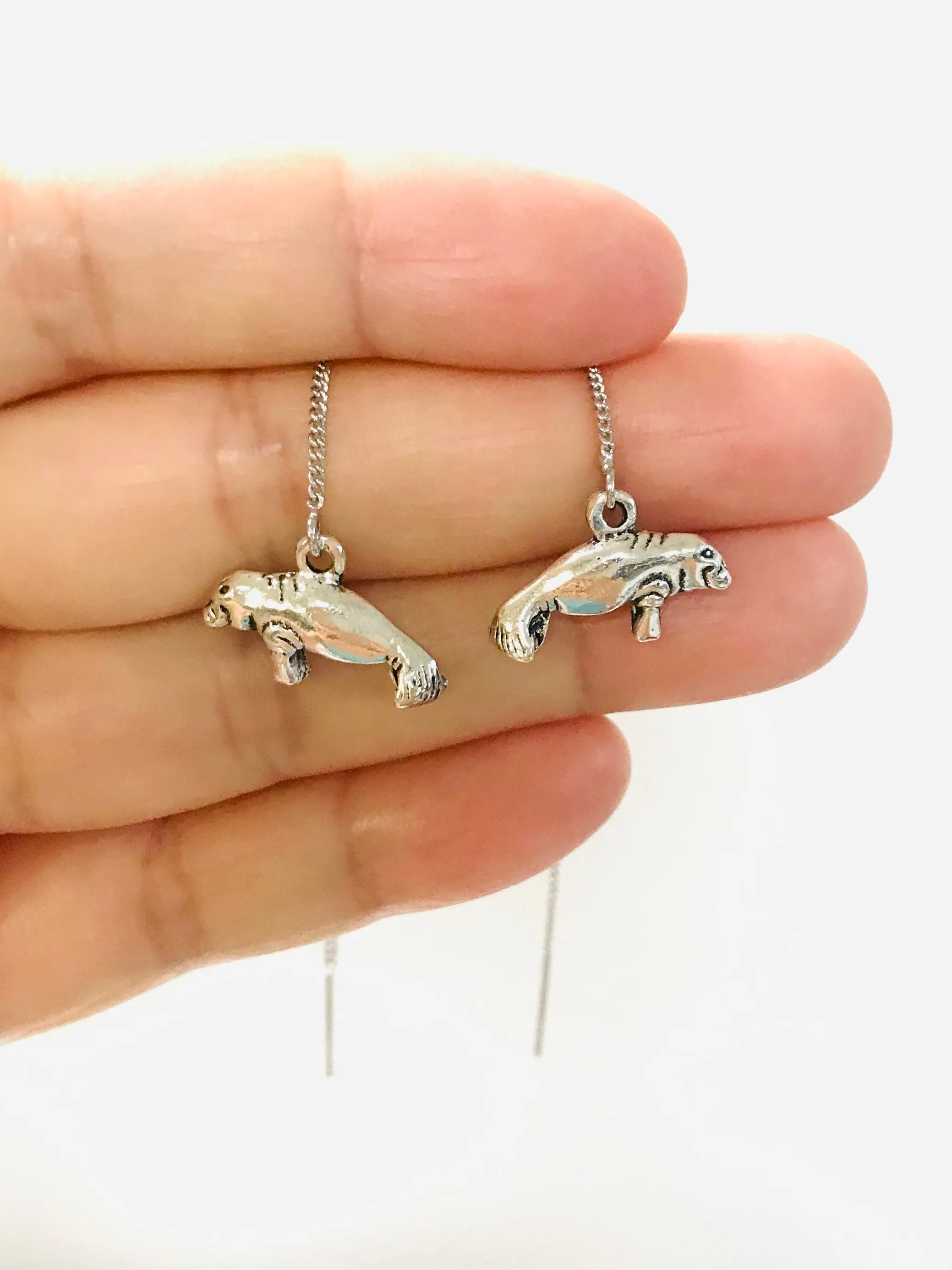 Manatee Threader Earrings