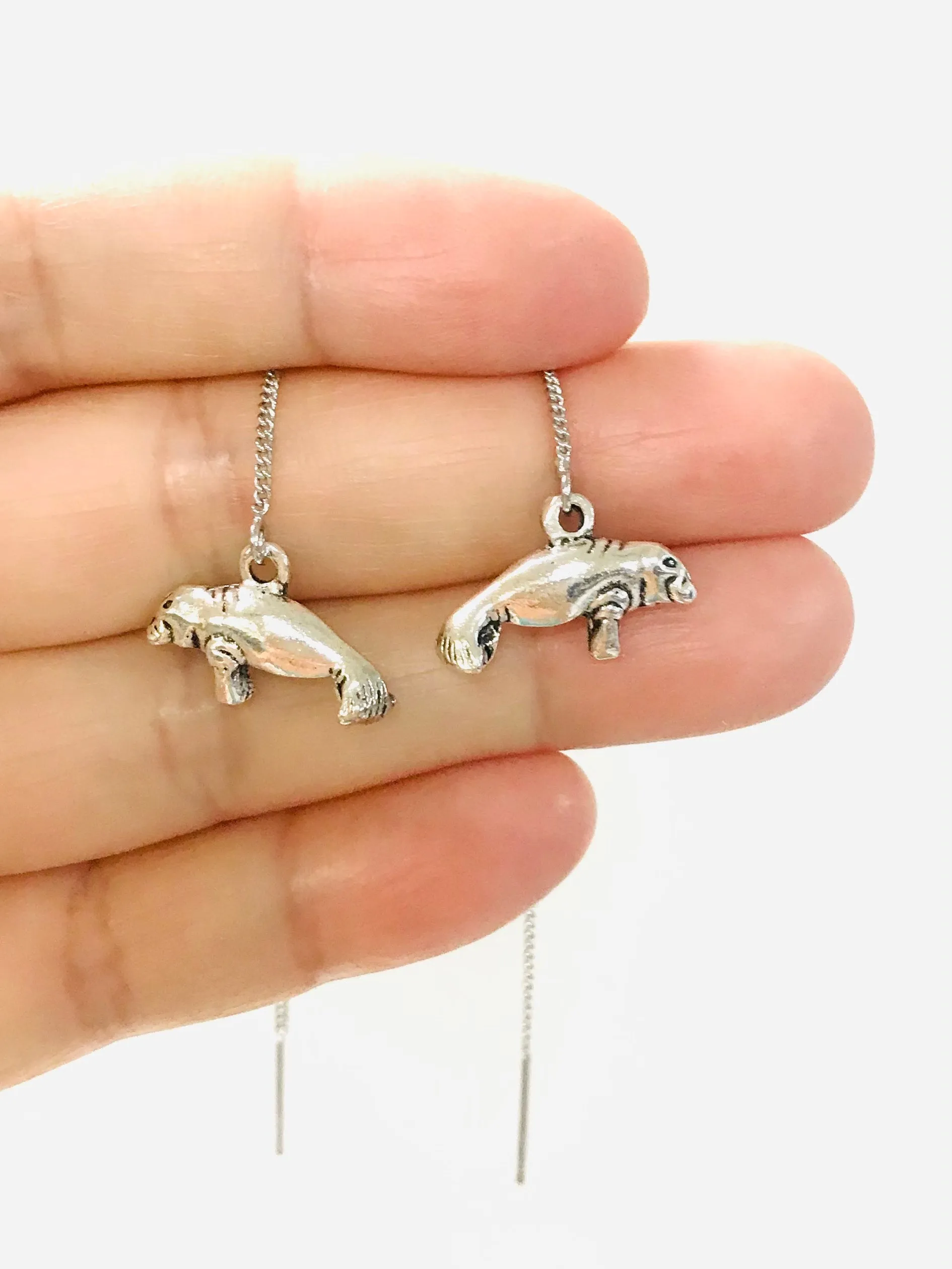 Manatee Threader Earrings