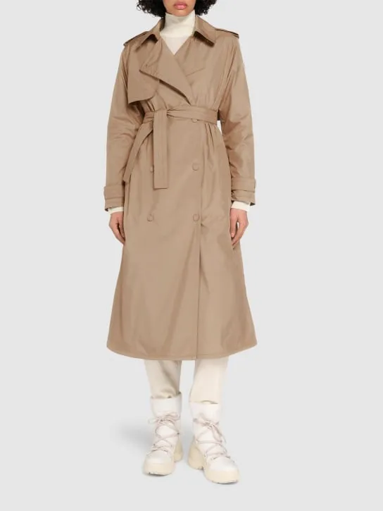 Moncler   Barbetane tech down trench coat 