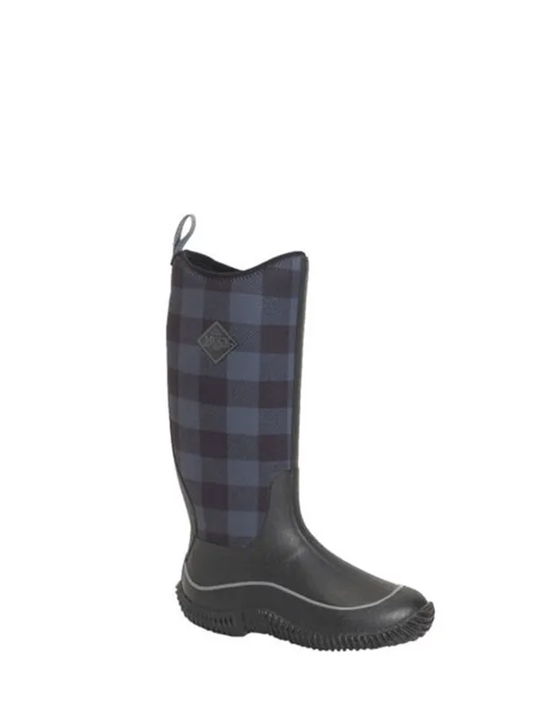 Muck HAW-1PLD Womens Hale Boot Black/Grey Plaid