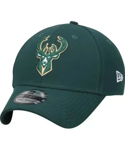 New Era Men's NBA Milwaukee Bucks Team Classic 39THIRTY Flex Hat