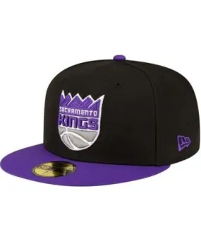 New Era NBA Black/Purple Sacramento Kings 2-Tone 59FIFTY Fitted Hat