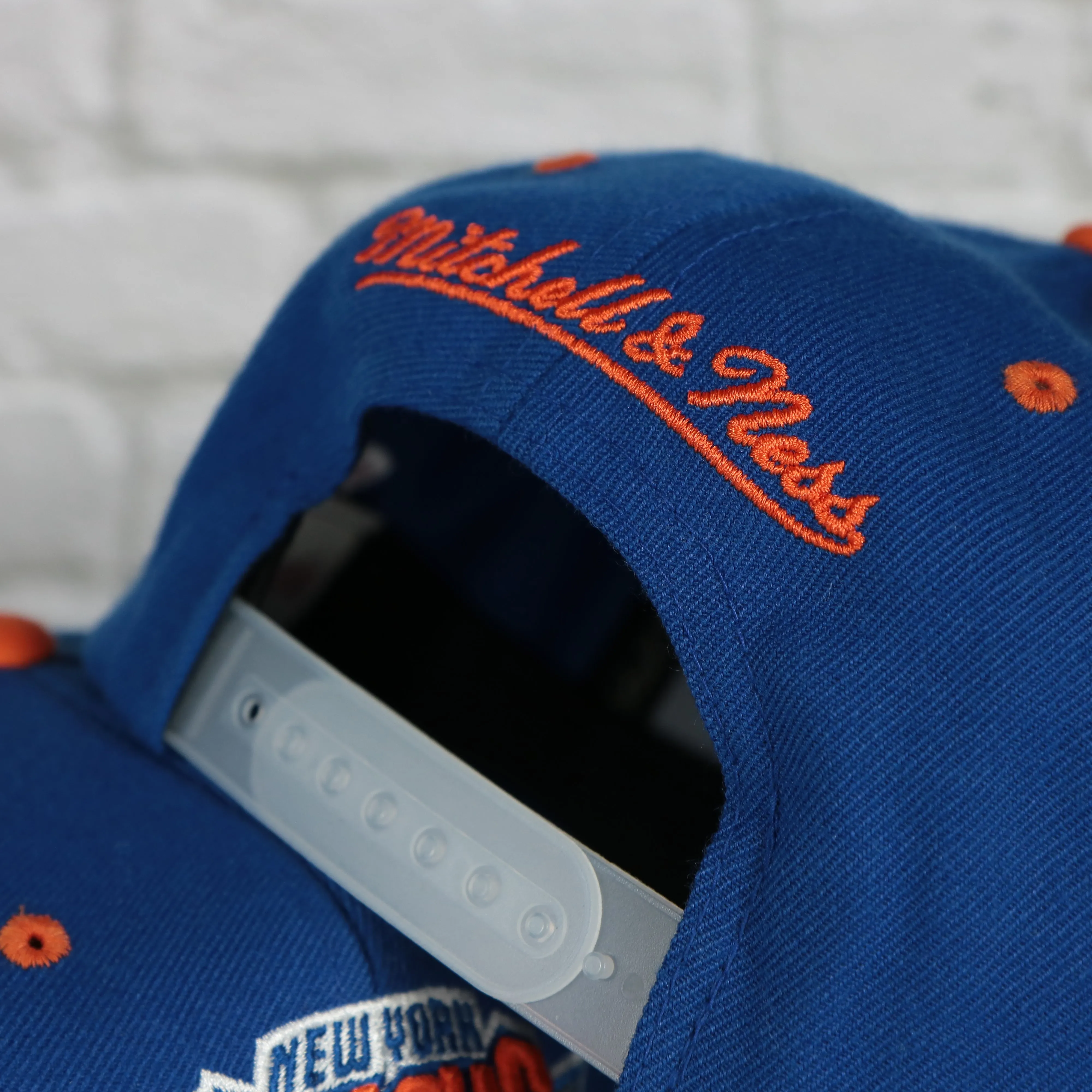 New York Knicks Snapback Hat | 3M Reflective Mitchell and Ness Vintage Knicks Snapback Cap