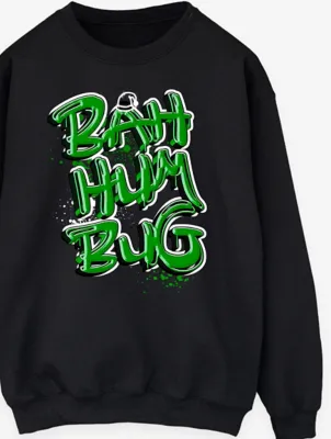 NW2 Christmas Bah Humbug Mens Black Sweatshirt | Sweatshirts & Hoodies | George at ASDA