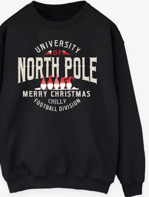 NW2 Christmas North Pole Uni Mens Black Sweatshirt | Sweatshirts & Hoodies | George at ASDA