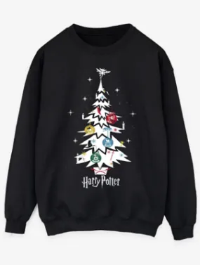 NW2 Harry Potter Christmas Tree Mens Black Sweatshirt | Sweatshirts & Hoodies | George at ASDA